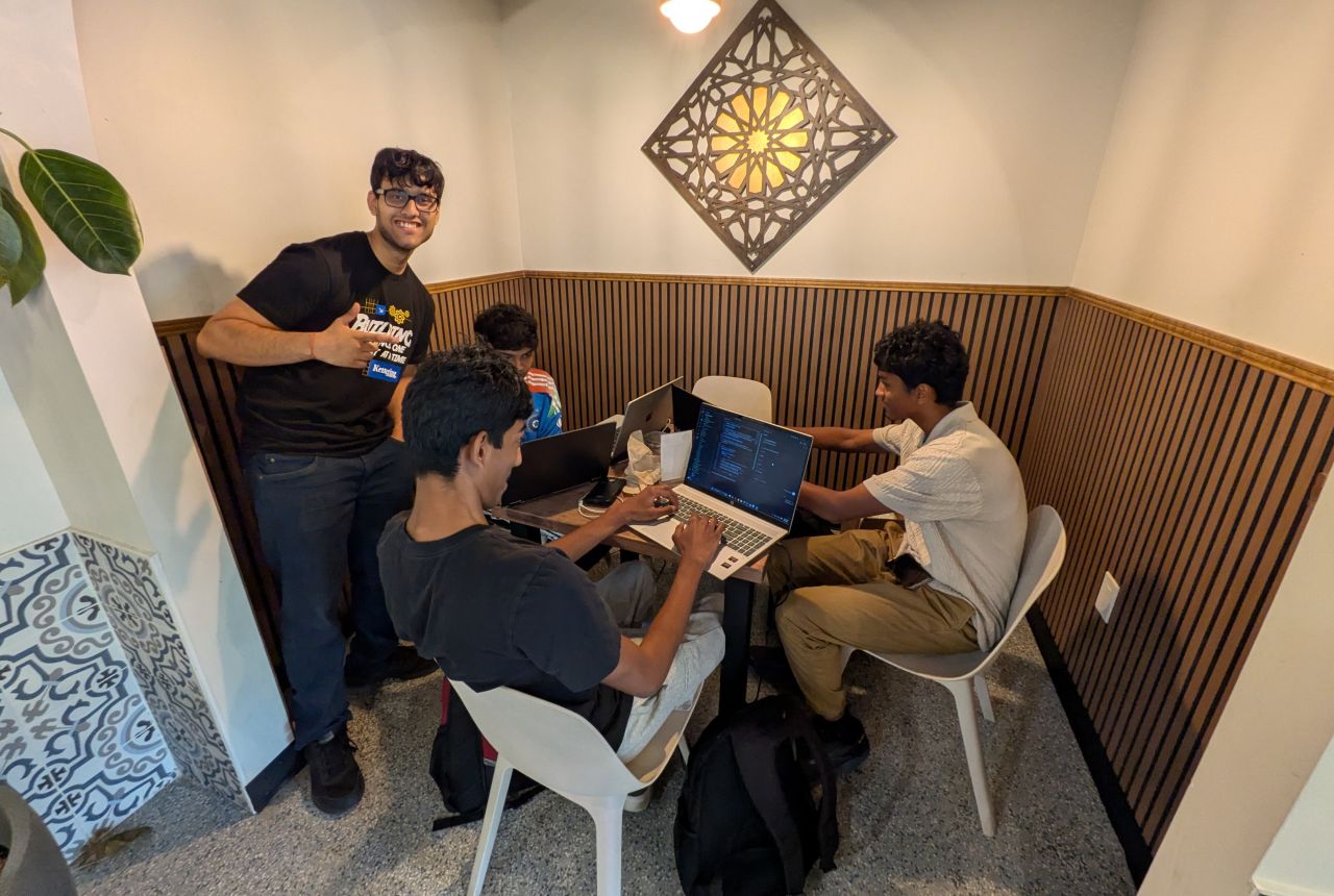 A group moment from the in-person WaveHack collaboration hackathon.