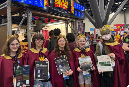 Minorities in STEM team moment at FIRST Robotics Worlds