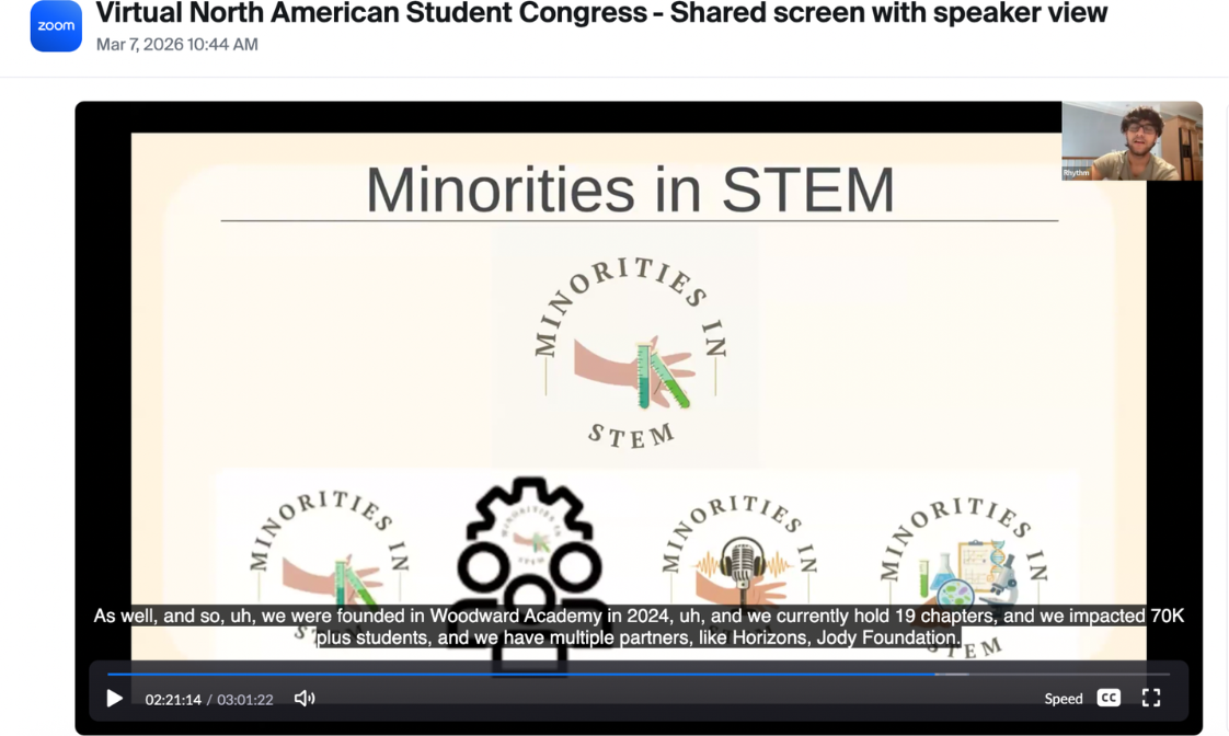 Additional Minorities in STEM moment from the NAEIF Conference